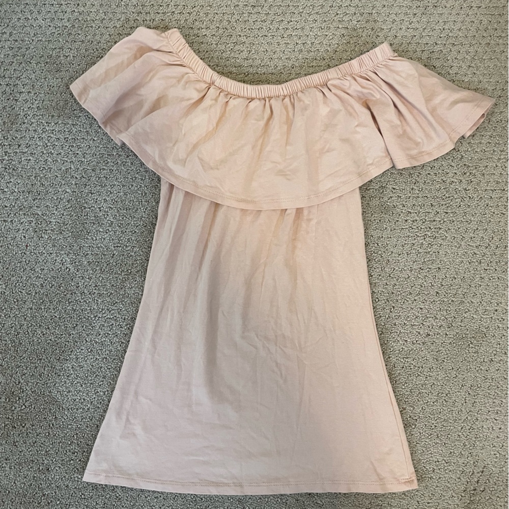 Light Pink Off the shoulder top